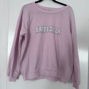 Wildfox Sommers Bridezilla Pink Sweatshirt
